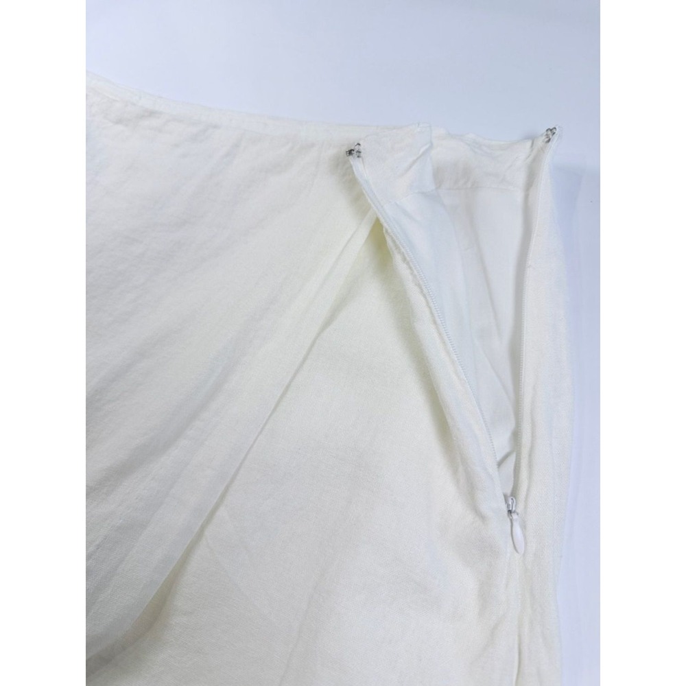 NWT A NEW DAY White Linen Blend Wrap Mini Skirt – Coastal Grandma Summer Size 14 - Picture 6 of 9